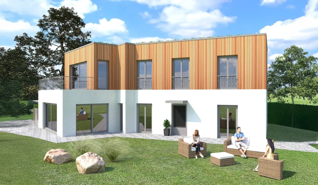 Rendu 3D du projet Villa du Salève - Architecture à Annecy (Haute-Savoie) - Real Dear Architecte